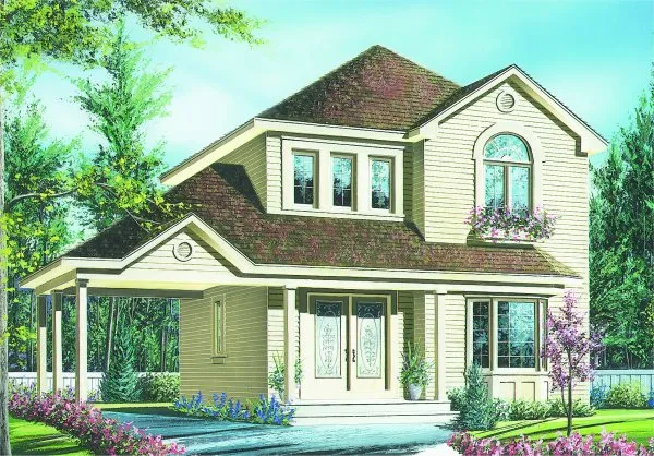 Full Rendering for House Plan #142572