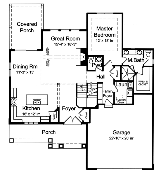Main Floor Plan for House Plan #531902