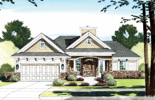 Full Rendering for House Plan #539031