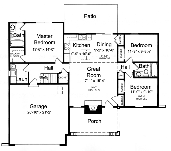 Main Floor Plan for House Plan #539031