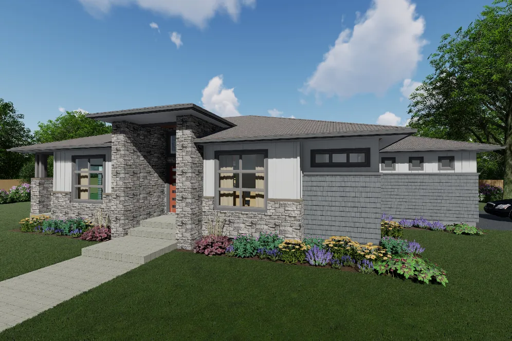 Full Rendering for House Plan #203015