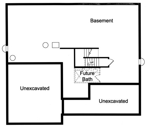Basement Plan for House Plan #535502