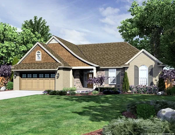 Full Rendering for House Plan #531471