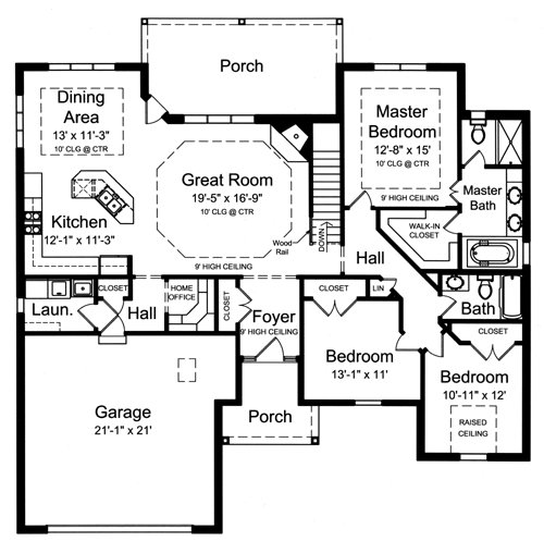 Main Floor Plan for House Plan #531471
