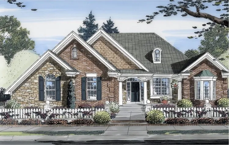 Full Rendering for House Plan #532522