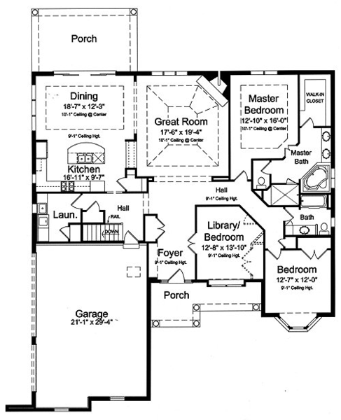 Main Floor Plan for House Plan #532522
