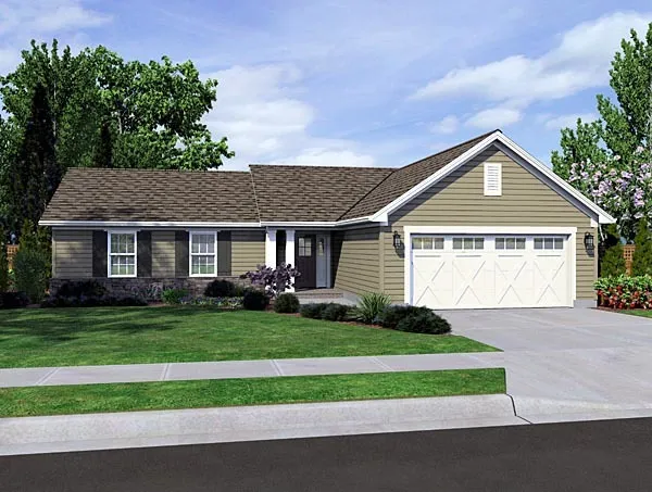 Full Rendering for House Plan #538721