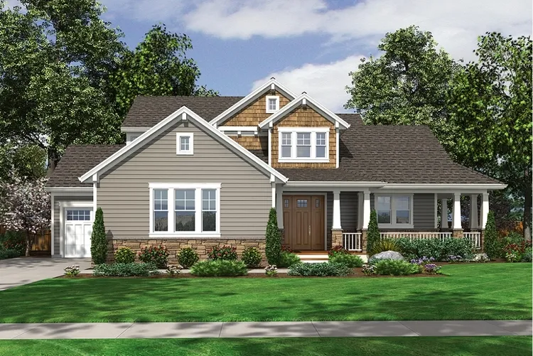Full Rendering for House Plan #534722