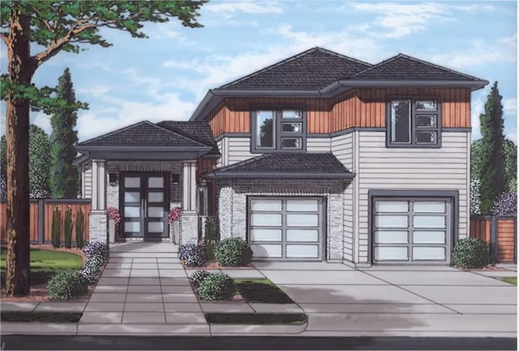 Full Rendering for House Plan #537981