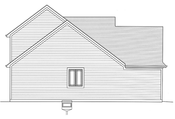 Left Elevation for House Plan #535202