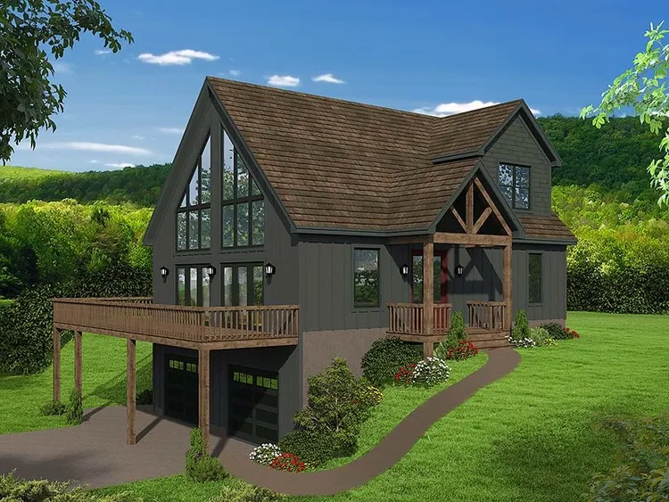 Full Rendering for House Plan #696371
