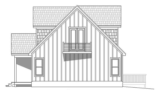 Right Elevation for House Plan #696371