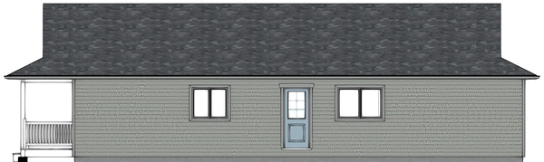 Right Elevation for House Plan #203016