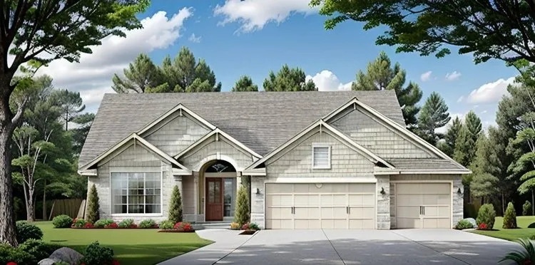 Full Rendering for House Plan #356741