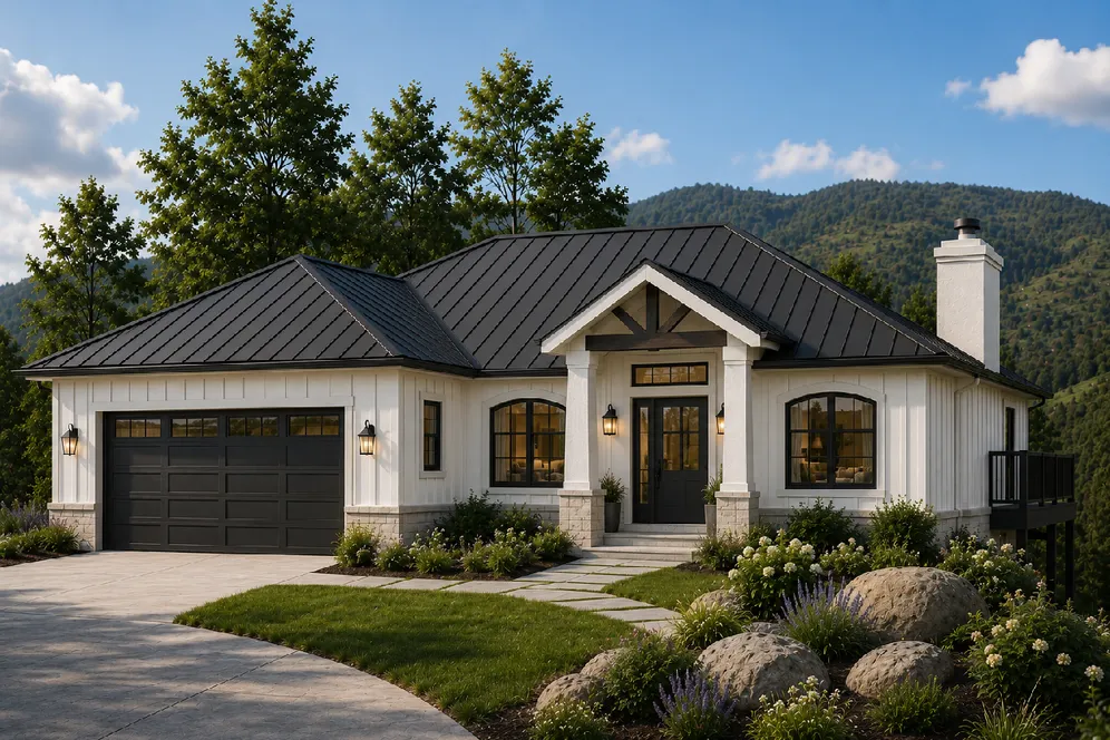 Full Rendering for House Plan #201204