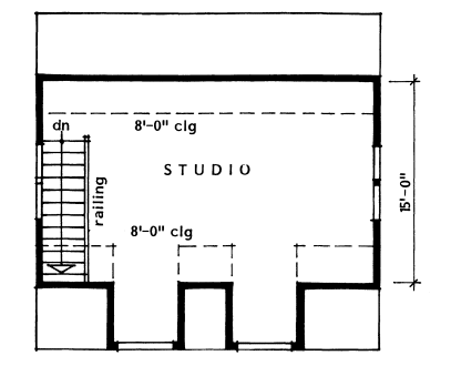 Attic Plan for House Plan #224210
