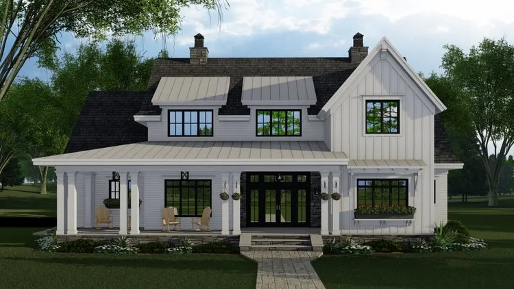 Full Rendering for House Plan #283192