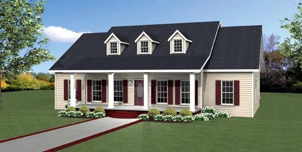 Full Rendering for House Plan #438591