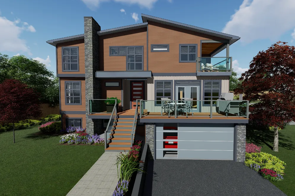 Full Rendering for House Plan #203011