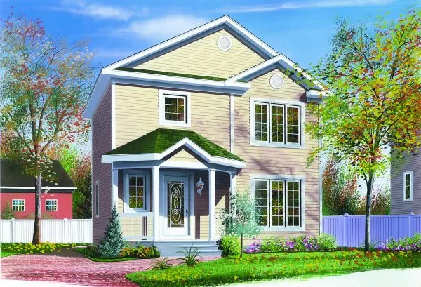 Full Rendering for House Plan #140972
