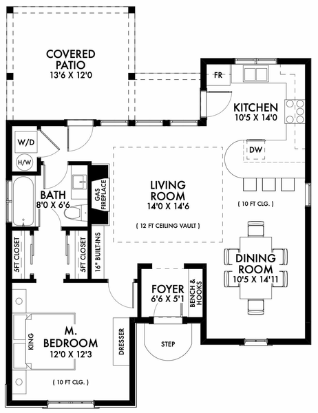 Main Floor Plan for House Plan #599980