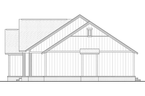 Right Elevation for House Plan #308931
