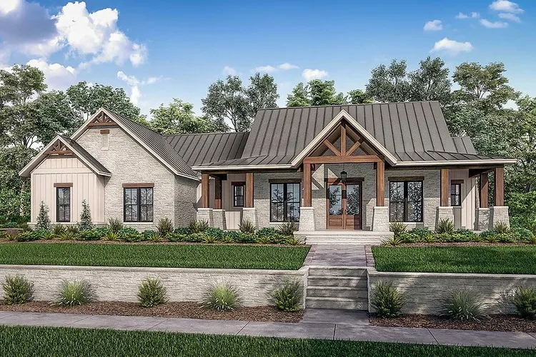 Full Rendering for House Plan #304542