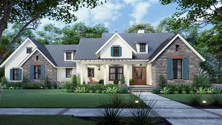 Full Rendering for House Plan #642471