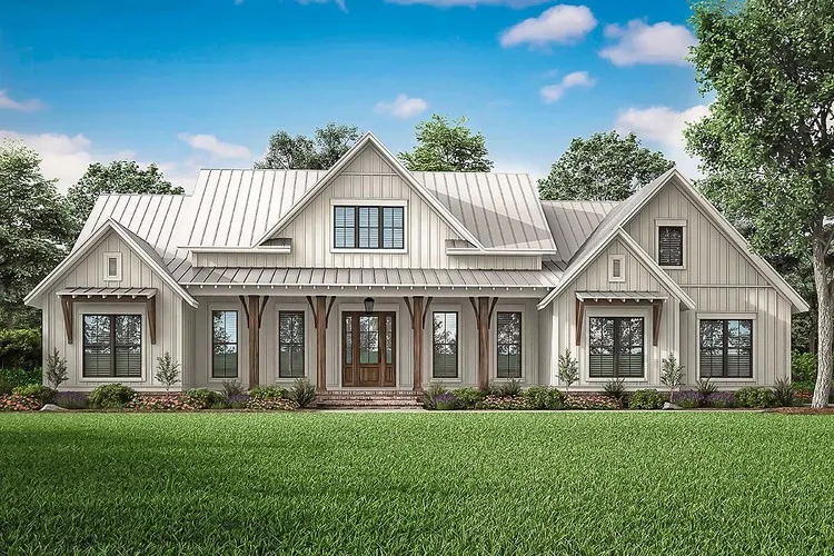 Full Rendering for House Plan #303552