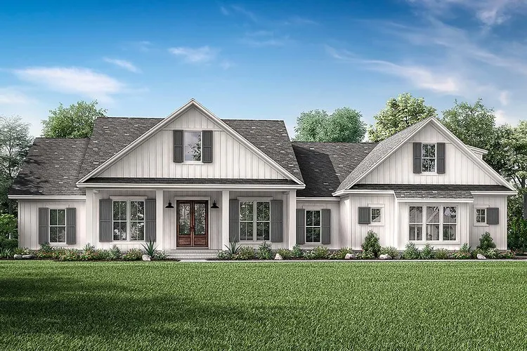 Full Rendering for House Plan #302382