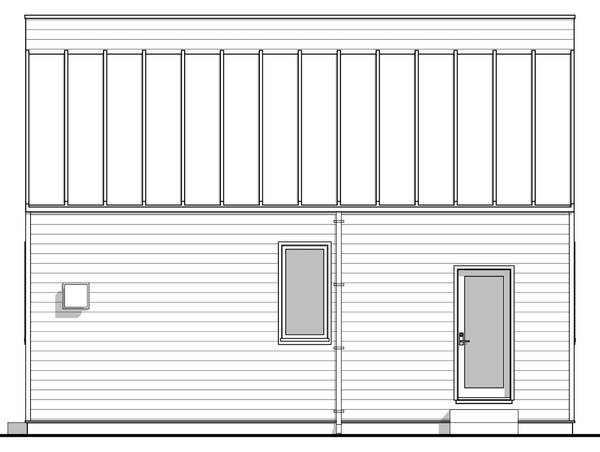 Right Elevation for House Plan #590060