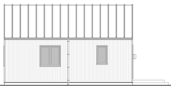 Left Elevation for House Plan #596980