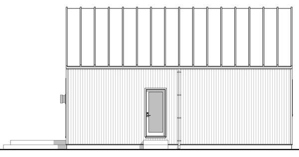 Right Elevation for House Plan #596980