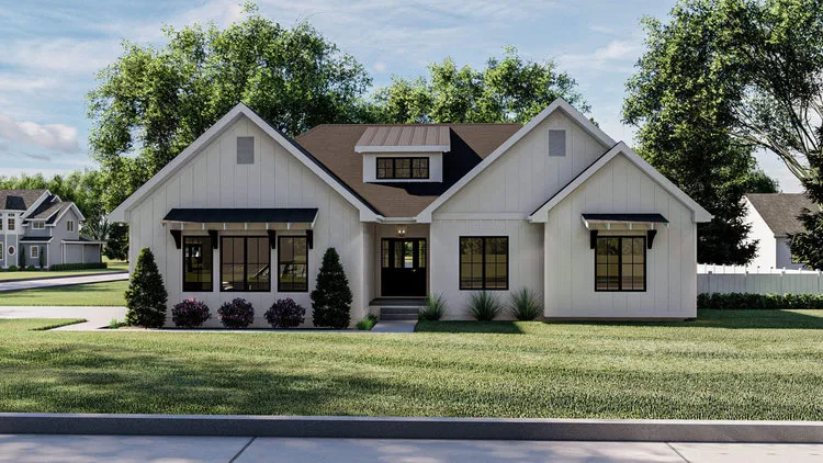Full Rendering for House Plan #708761