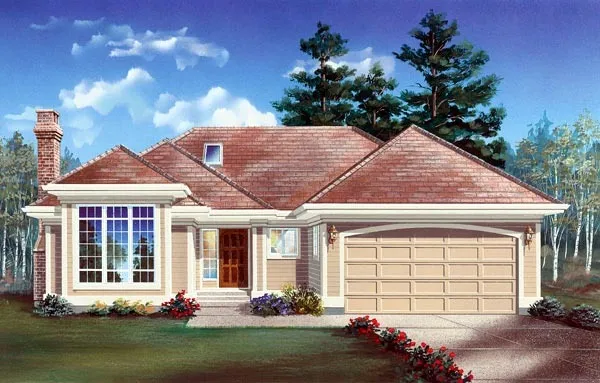 Full Rendering for House Plan #518761