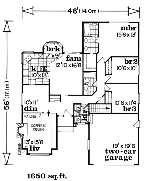 Main Floor Plan for House Plan #518761