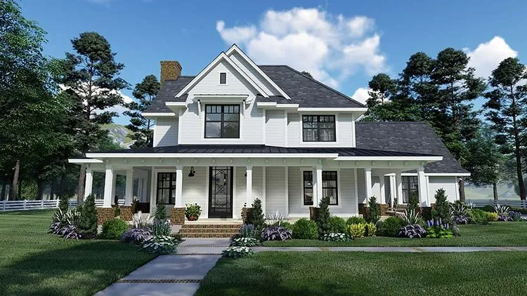 Full Rendering for House Plan #644122