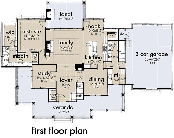 Main Floor Plan for House Plan #649282