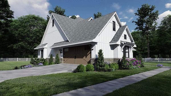 Left Elevation for House Plan #641912