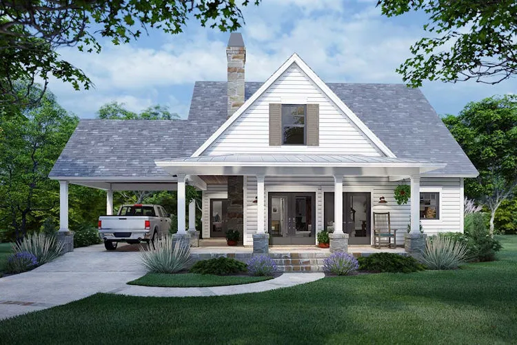 Full Rendering for House Plan #642031
