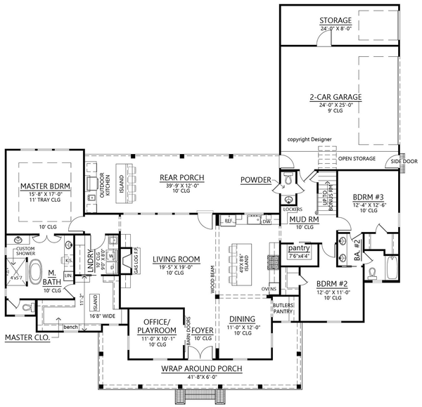 Main Floor Plan for House Plan #905342