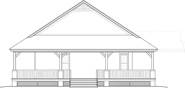 Right Elevation for House Plan #491091