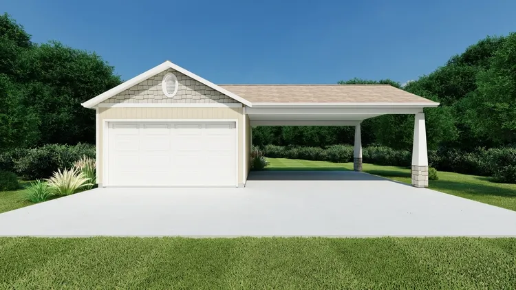 Full Rendering for House Plan #881004