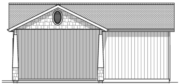Right Elevation for House Plan #881004
