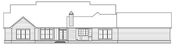 Rear Elevation for House Plan #902723