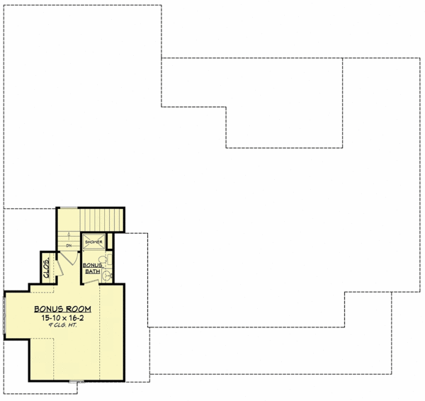 Attic Plan for House Plan #300752