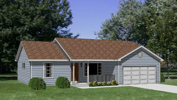 Full Rendering for House Plan #368511