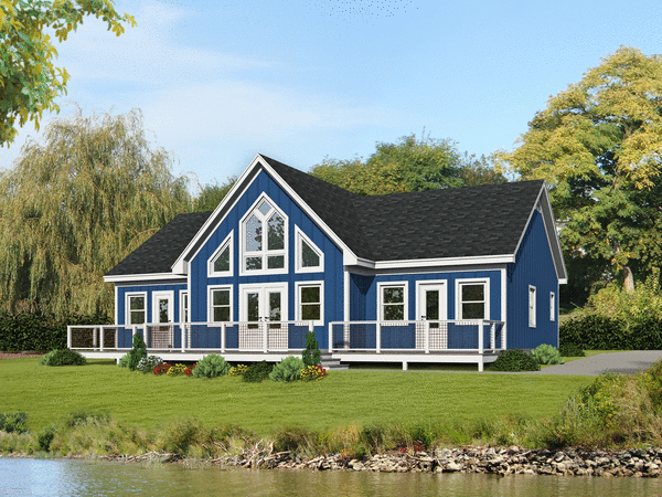Rear Elevation for House Plan #696851