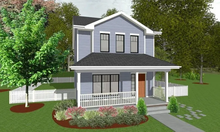 Full Rendering for House Plan #157921