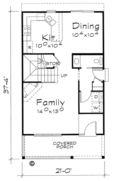 Main Floor Plan for House Plan #157921